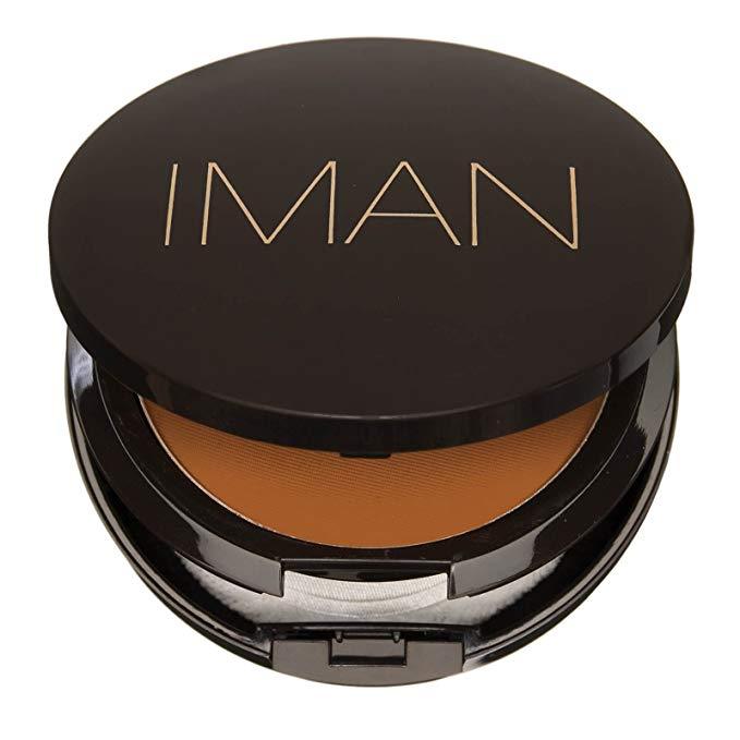 IMAN Luxury Pressed Powder, Clay Medium Dark - oddros.shop